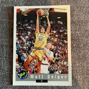 NBA collectable Matt‎ Geiger Card